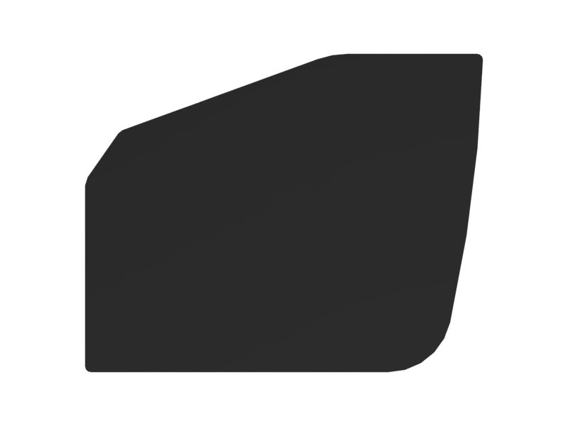 Стекло окна кабины, толщина 5 мм