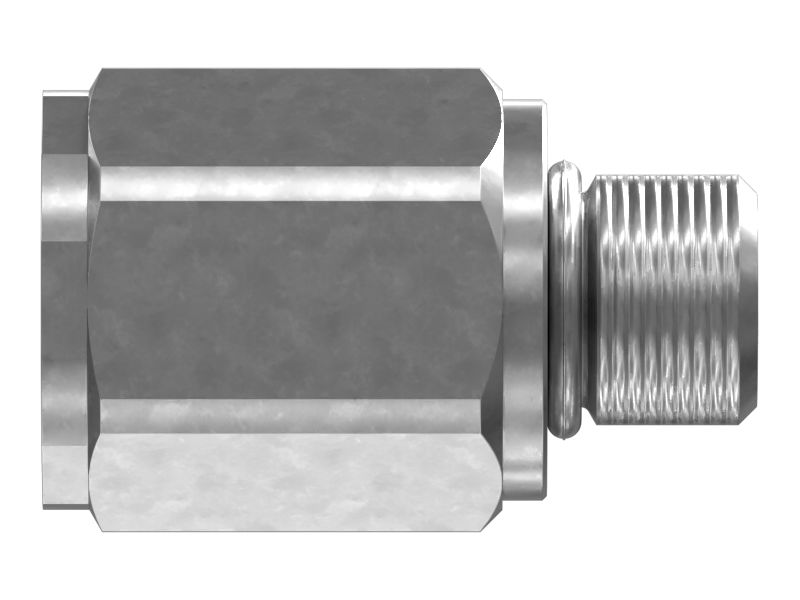 Прямой переходник с уплотнительным кольцом и шестигранной головкой 9/16-18