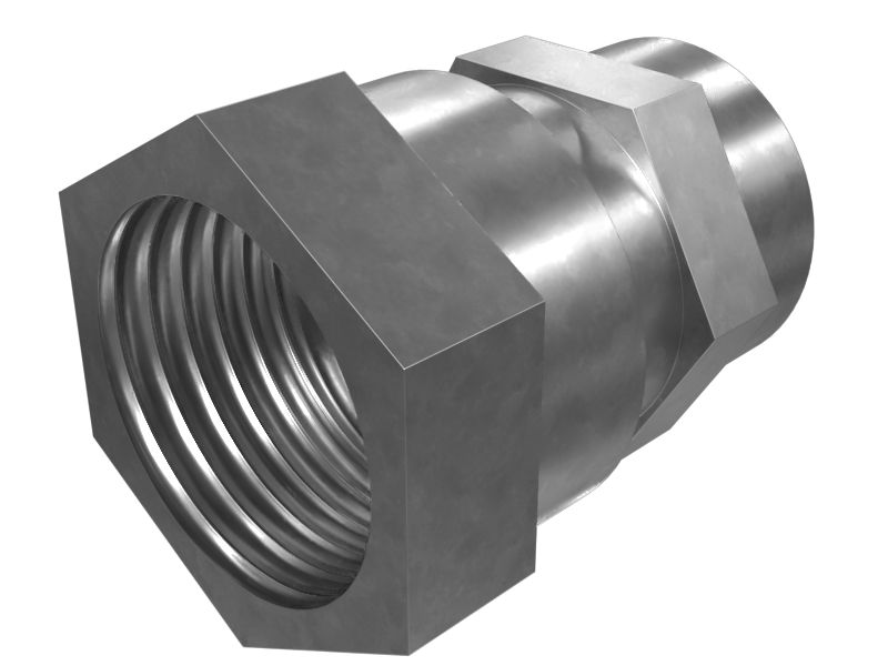 390-9168: 7/8" x 1" gängad köldmediepluggkoppling