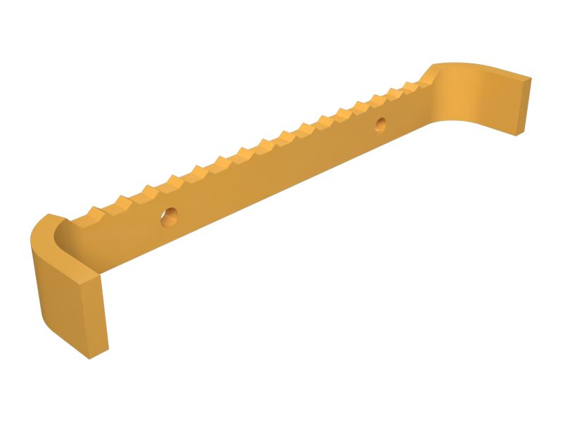 344-6840: Ступенька с 2 отверстиями толщиной 16 мм