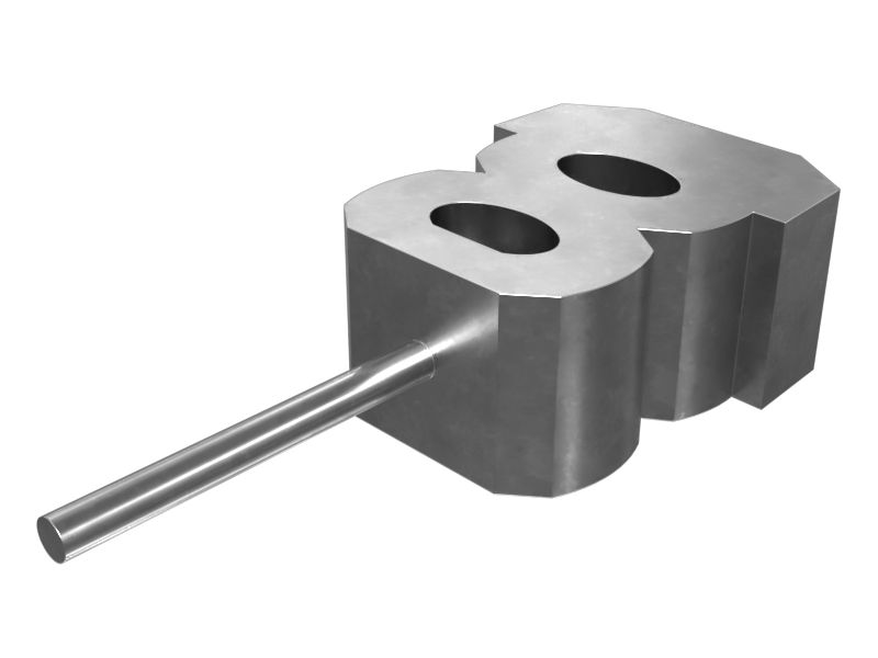 451-4837: Общая длина бампера 415,90 мм