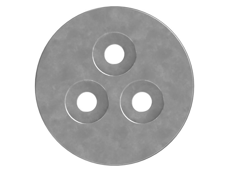 Пластина удерживающая штифта соединения ковша толщиной 67,5 мм