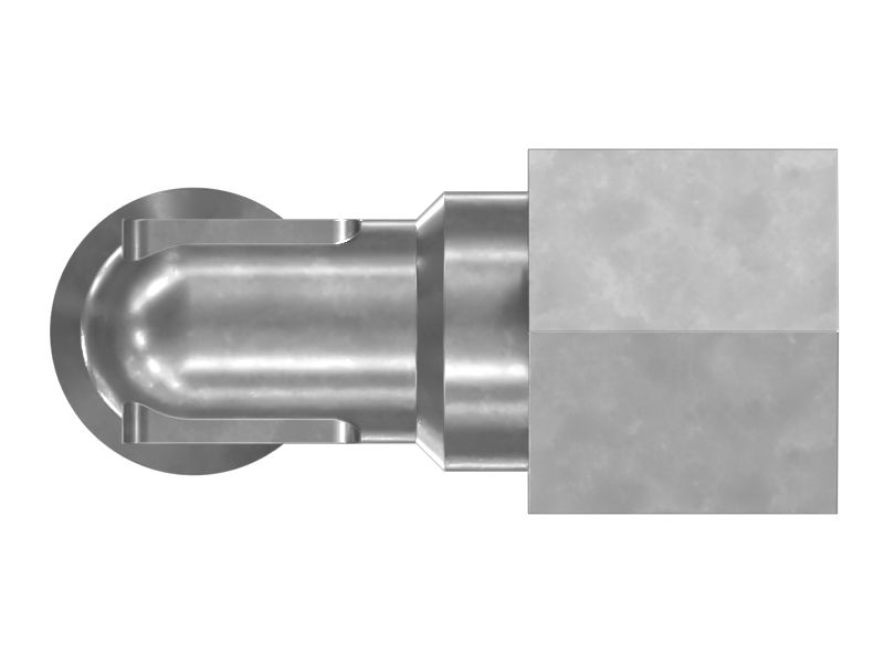 Переходной коленчатый патрубок 90 градусов 1/8-28 Bspt для системы смазки