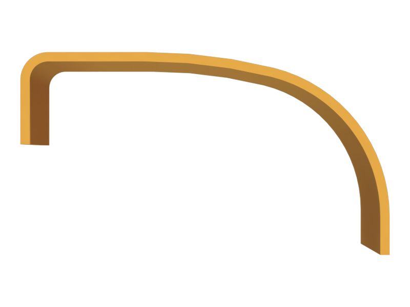 Юбка из пластины длиной 1100 мм