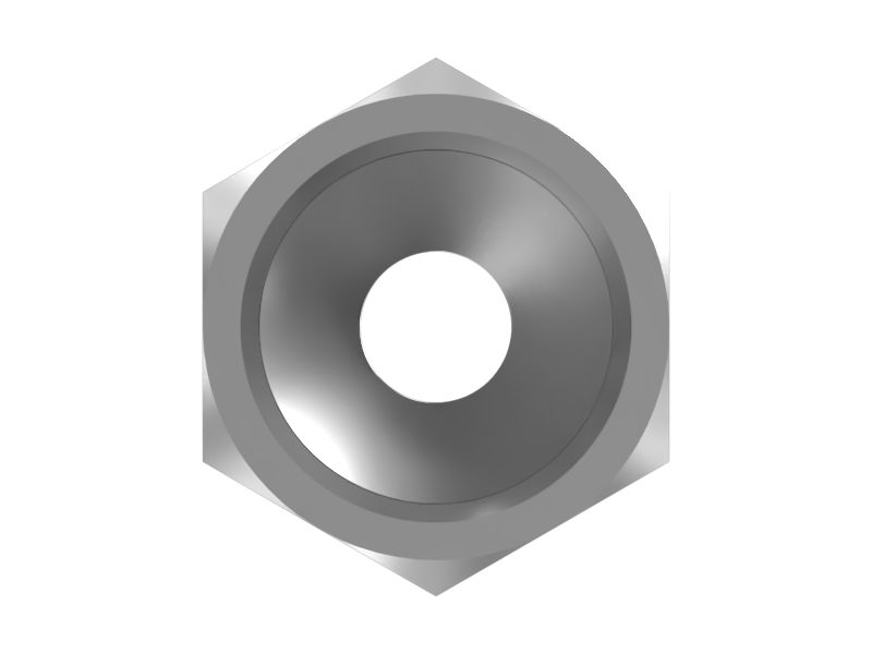 Двойной прямой переходник с шестигранной головкой, конус 37 градусов