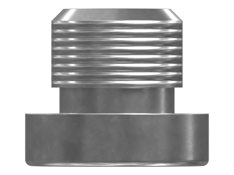 Заглушка с отверстием на плоской торцевой стороне