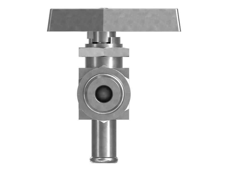 Обратный клапан в латунь, длинный тройник 58,50 мм