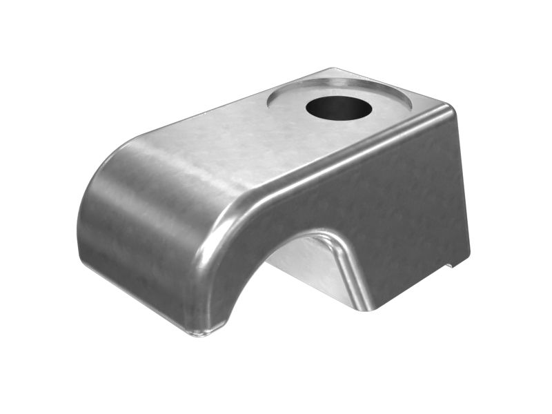 385-2967: Корпус однотрубного половинного зажима 28,00 мм