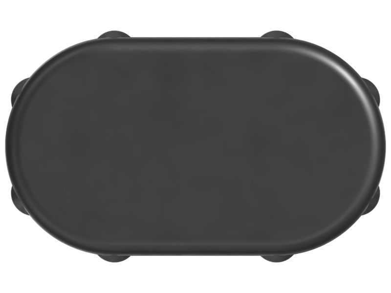 Безрезьбовая овальная заглушка длиной 141 мм