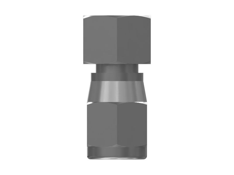 Двойной прямой переходник с шестигранной головкой, конус 37 градусов