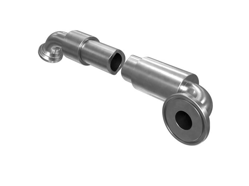 230-7708: Шланг муфты с двусторонним коленчатым патрубком 38,10 мм