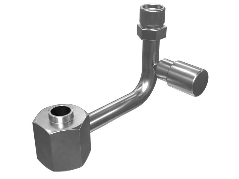 3E-4090: Штуцеры линий системы кондиционирования воздуха