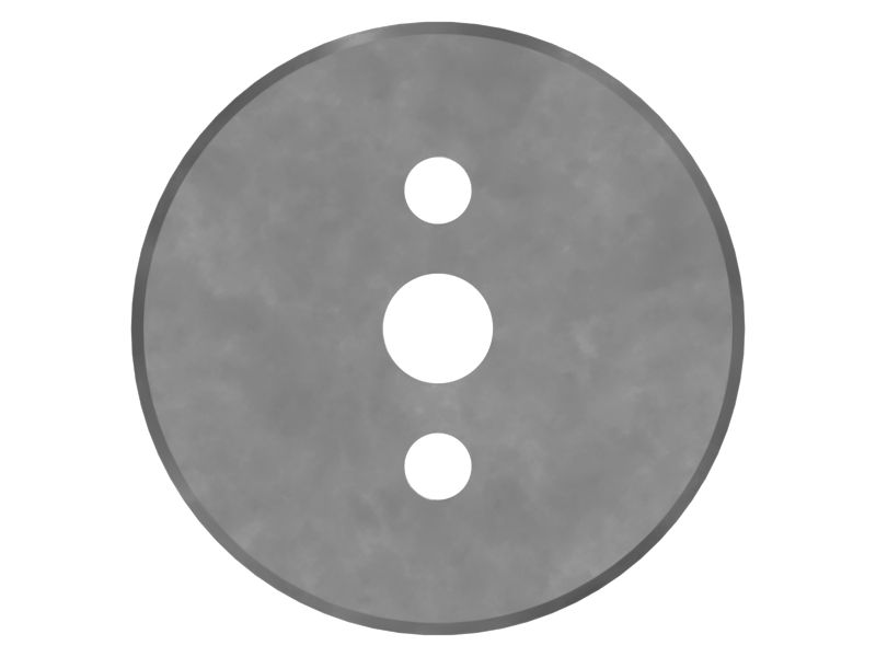 Стальной круглый фиксатор, наружный диаметр 100 мм