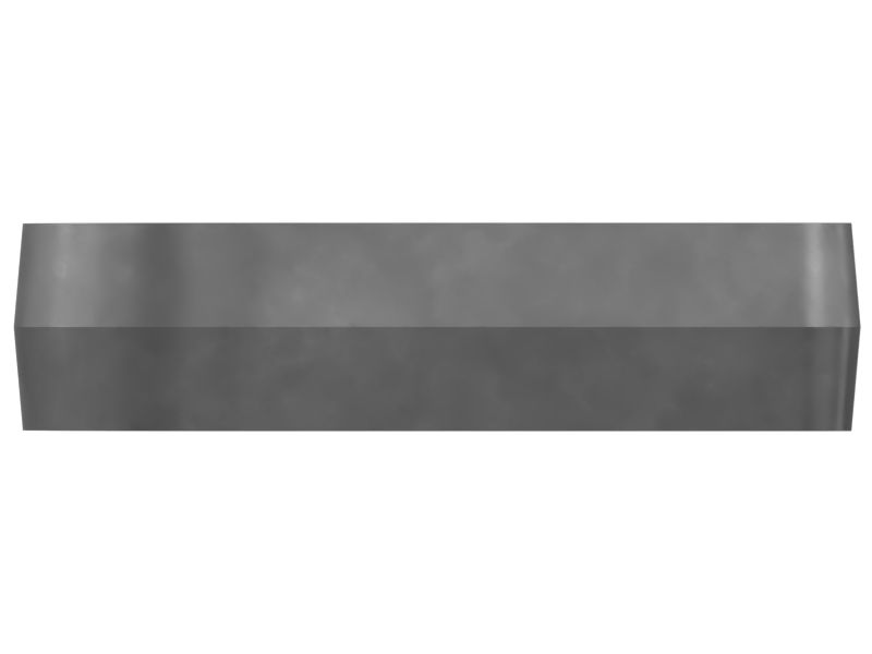 Плоский стальной фиксатор длиной 114 мм