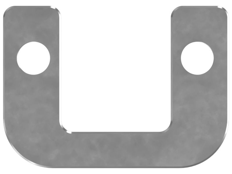 Плоский стальной фиксатор длиной 114 мм