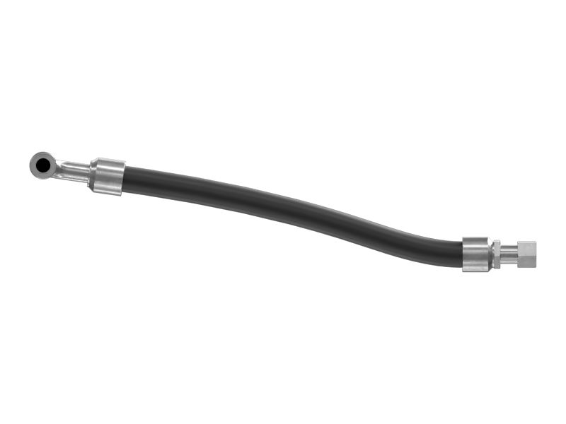 Один коленчатый патрубок и прямой шланг 25,40 мм