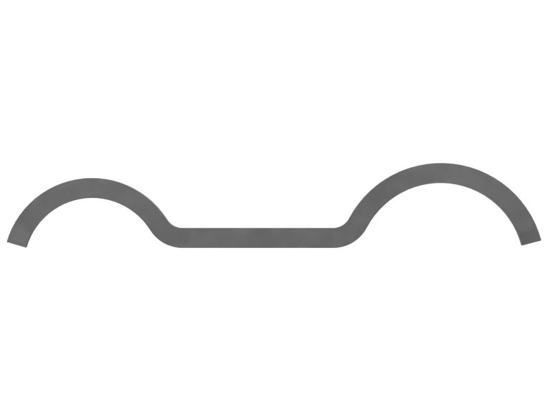 Двойной полухомут для трубки 17,52 и 21,33 мм