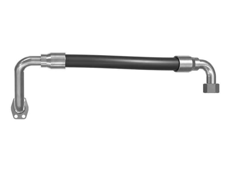 Гидравлический соединительный шланг с двумя коленами диаметром 25,40 мм