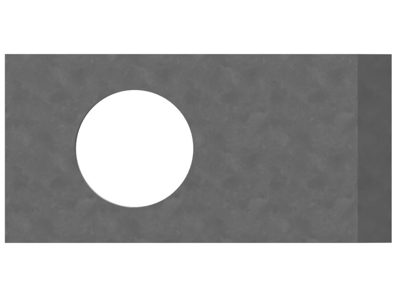 Стальной блок общей длины 45 мм