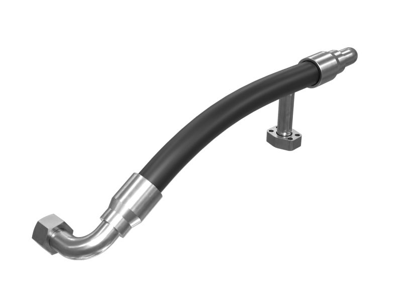 Гидравлический соединительный шланг с двумя коленами диаметром 25,40 мм