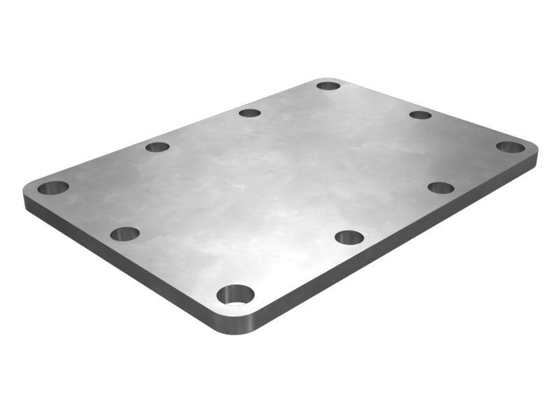 6T-5132: Крышка управляющего клапана с креплением на четыре болта, толщина 6 мм