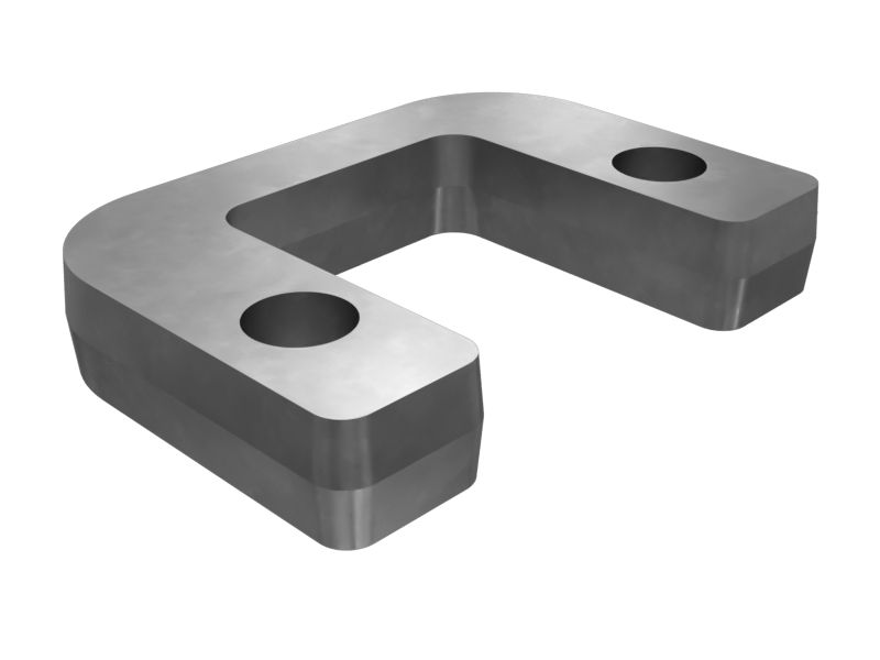 Плоский стальной фиксатор длиной 114 мм