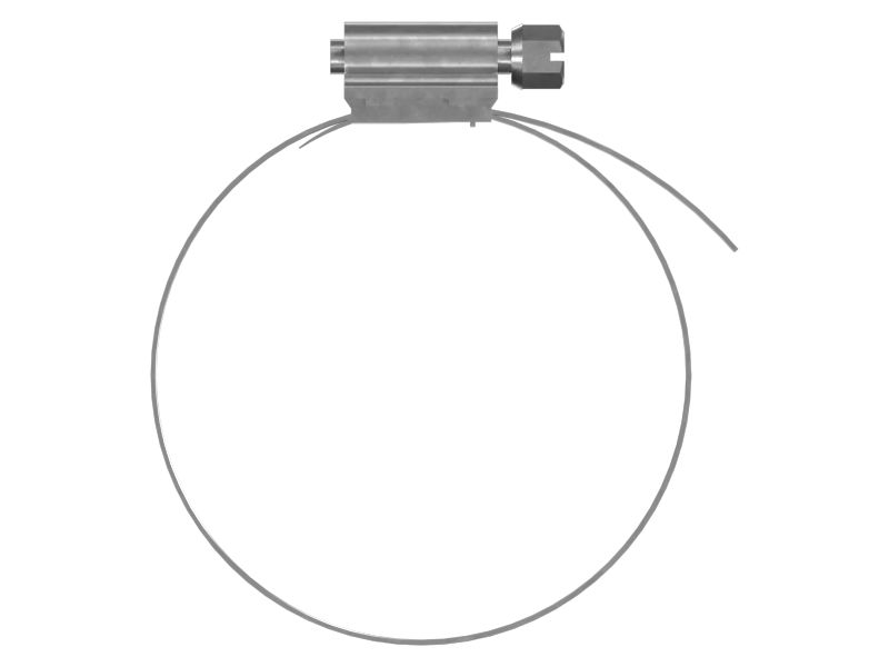 Шланговый хомут с минимальным внутренним диаметром 52,30 мм