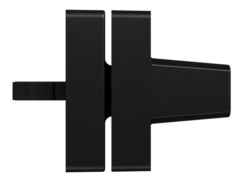 Черная наружная рукоятка без блокировки