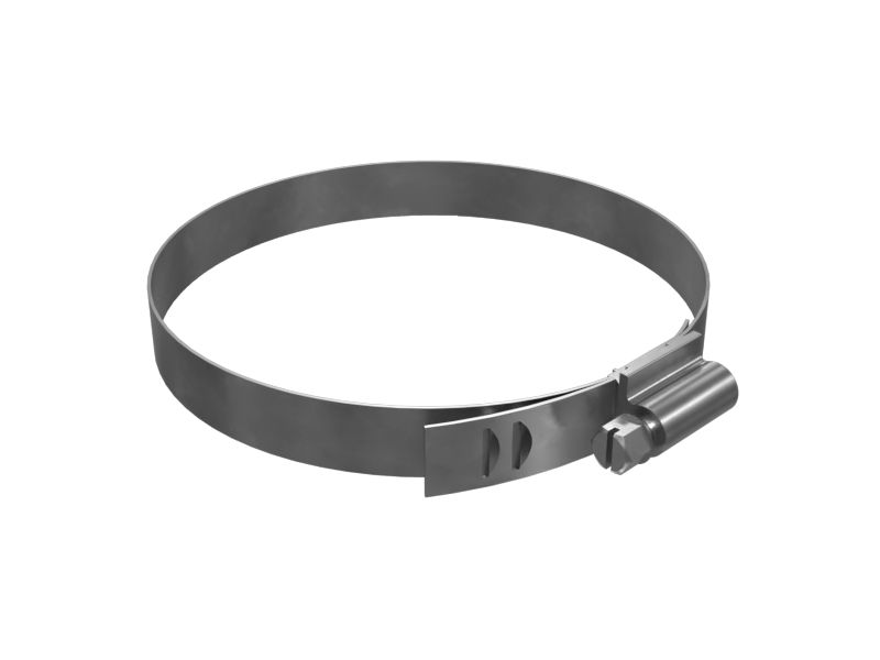 Стандартный шланговый хомут с минимальным диаметром 90,40 мм