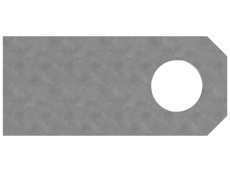 Стальной блок общей длины 45 мм