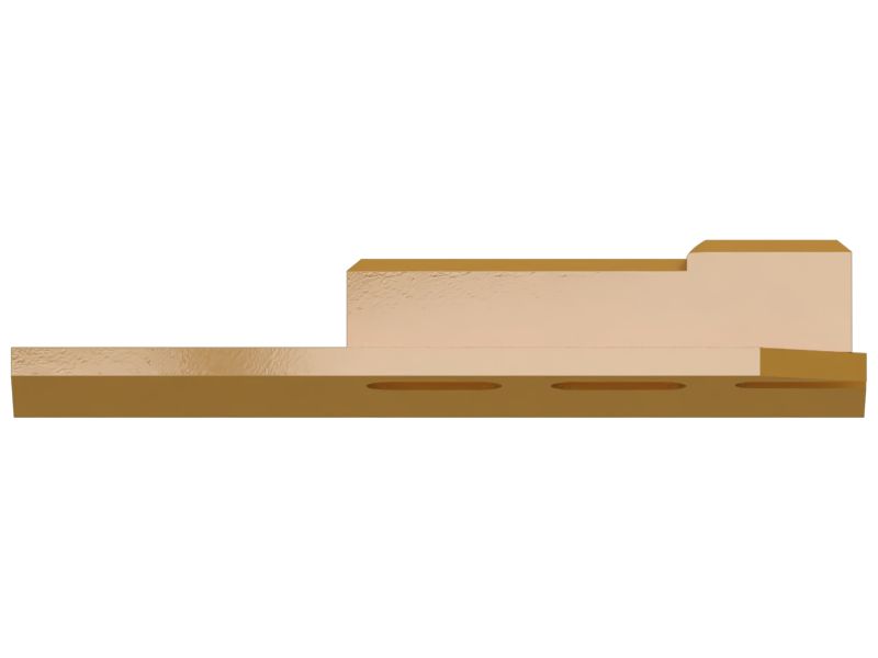 Пластина с двумя прорезями для болтов толщиной 3 мм