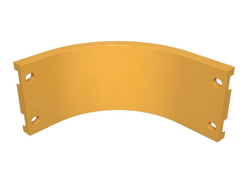 141-2723: Защитная пластина коробки передач рыхлителя (толщина 20 мм)