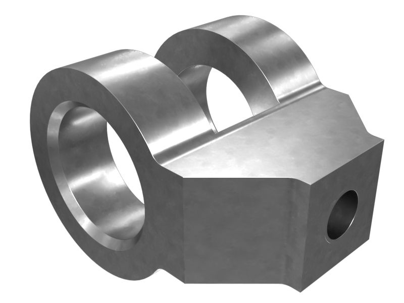 Фиксатор литой из пластичного чугуна, общая длина 58 мм