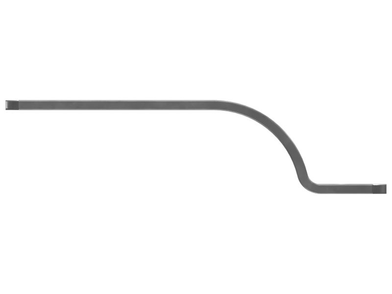 Однотрубный стальной полузажим с несколькими отверстиями