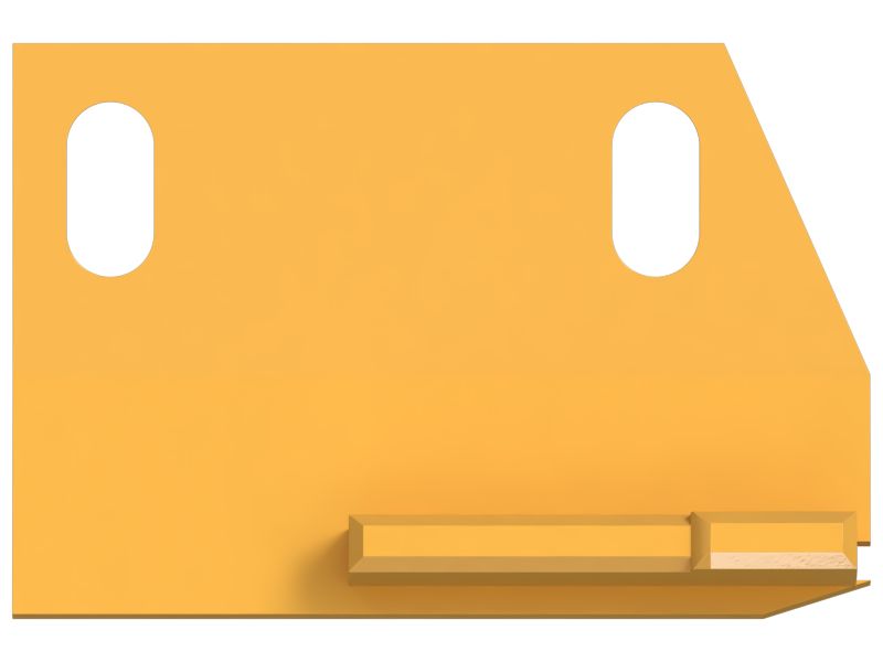 Пластина с двумя прорезями для болтов толщиной 3 мм