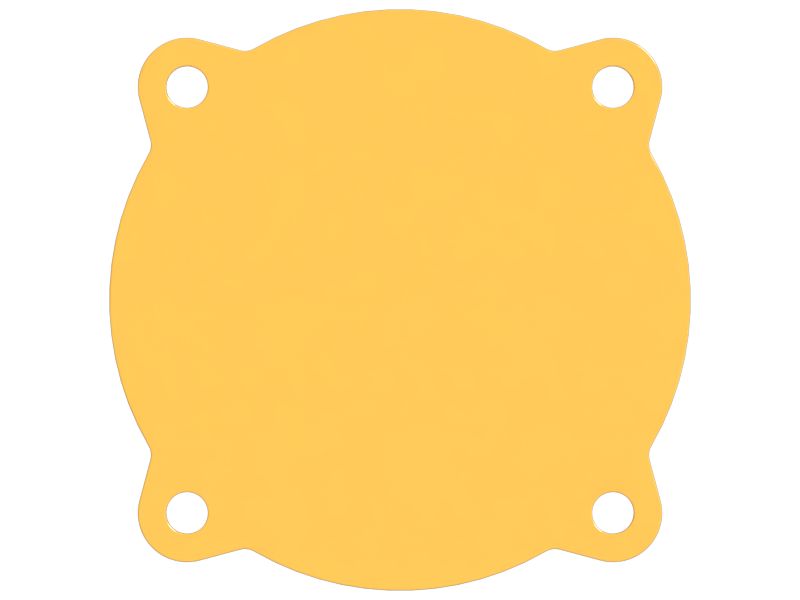 12-миллиметровая наружная крышка бортового редуктора с креплением на два болта