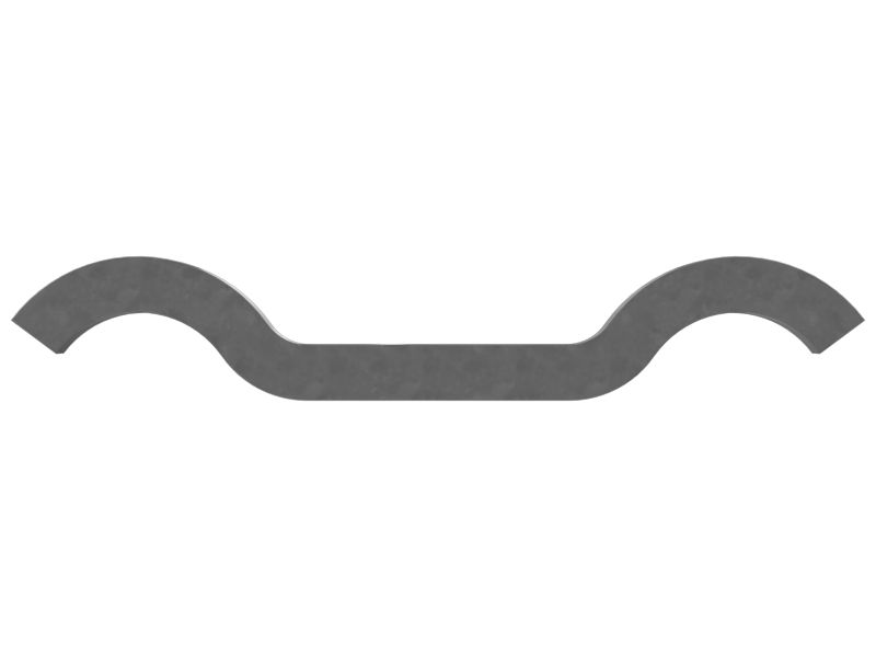 Двойной стальной зажим с внутренним диаметром 21,80 мм