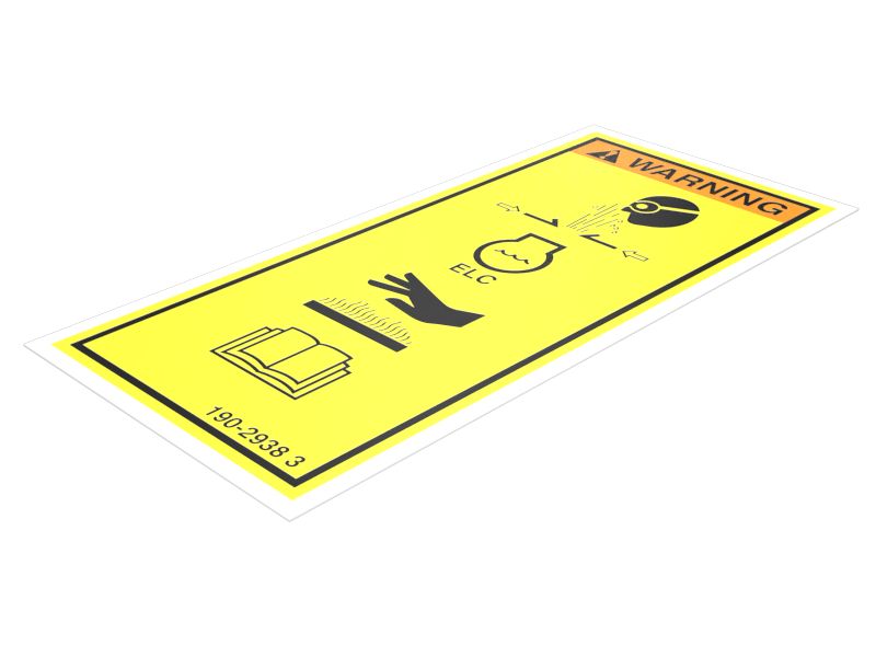 Предупреждающая наклейка