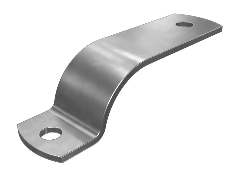 137-9410: Однотрубный стальной полузажим с несколькими отверстиями