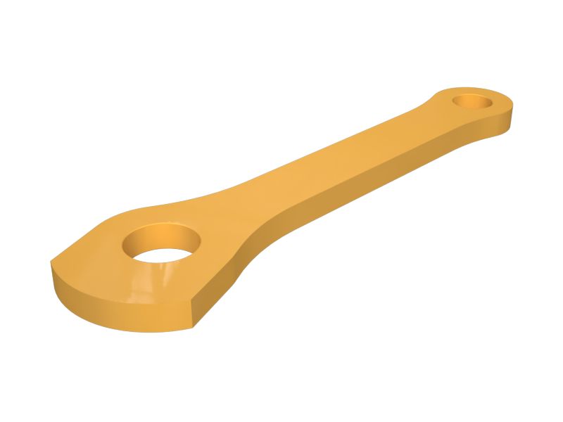 Ведомая тяга рычажного механизма ковша толщиной 40 мм