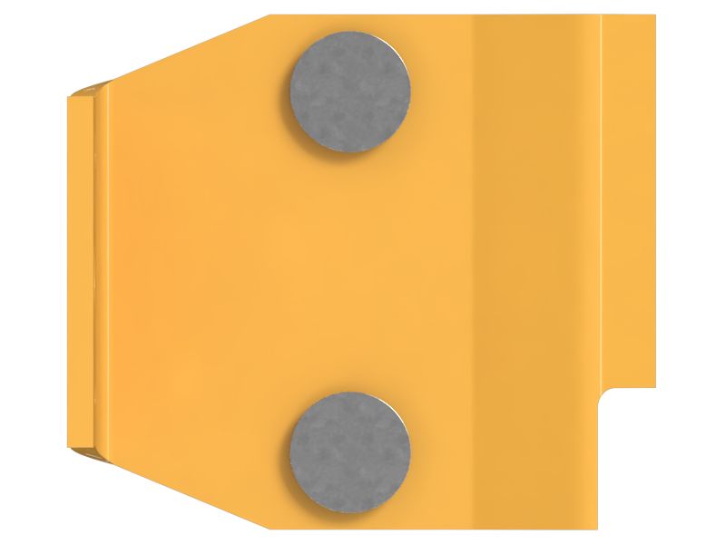 Пластина с двумя прорезями для болтов толщиной 4 мм