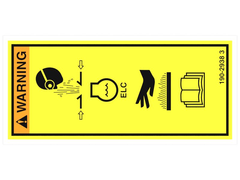 Предупреждающая наклейка