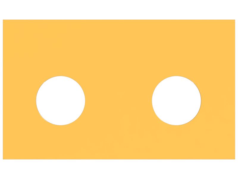 Прямоугольная шайба толщиной 6,35 мм