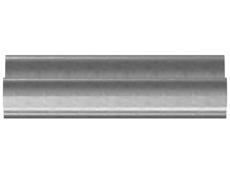 Половинный зажим для двух труб, ширина 75 мм