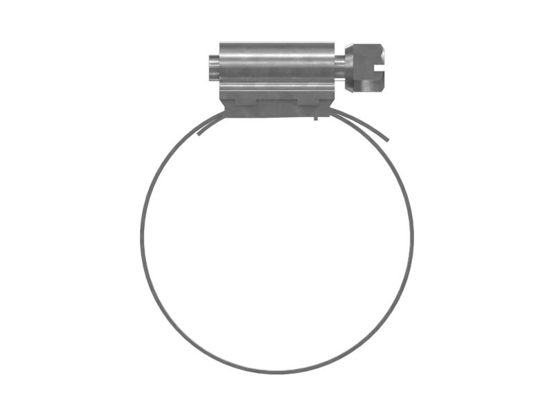 Шланговый хомут с гильзой, минимальный диаметр 27,00 мм