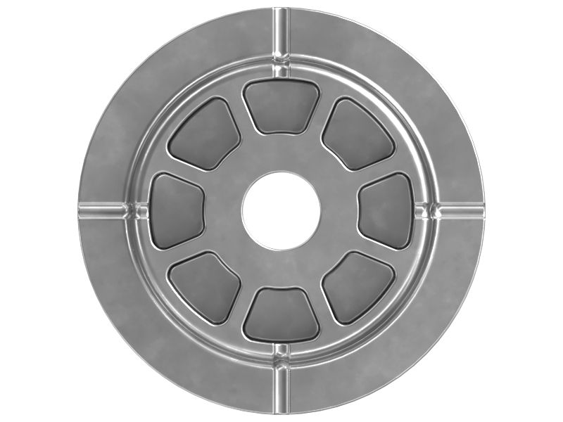 Пластмассовый фиксатор с наружным диаметром 100 мм