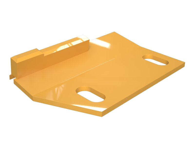 Пластина с двумя прорезями для болтов толщиной 3 мм