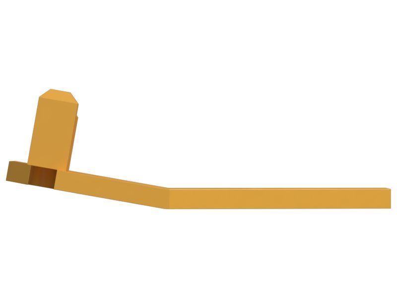 Пластина с двумя прорезями для болтов толщиной 3 мм