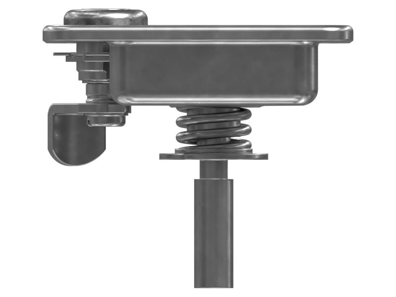 Защелка двери радиатора и отсека