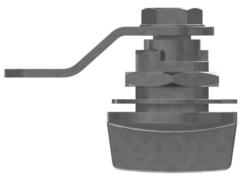 Фиксированная рукоятка с кулачковой защелкой на четверть оборота